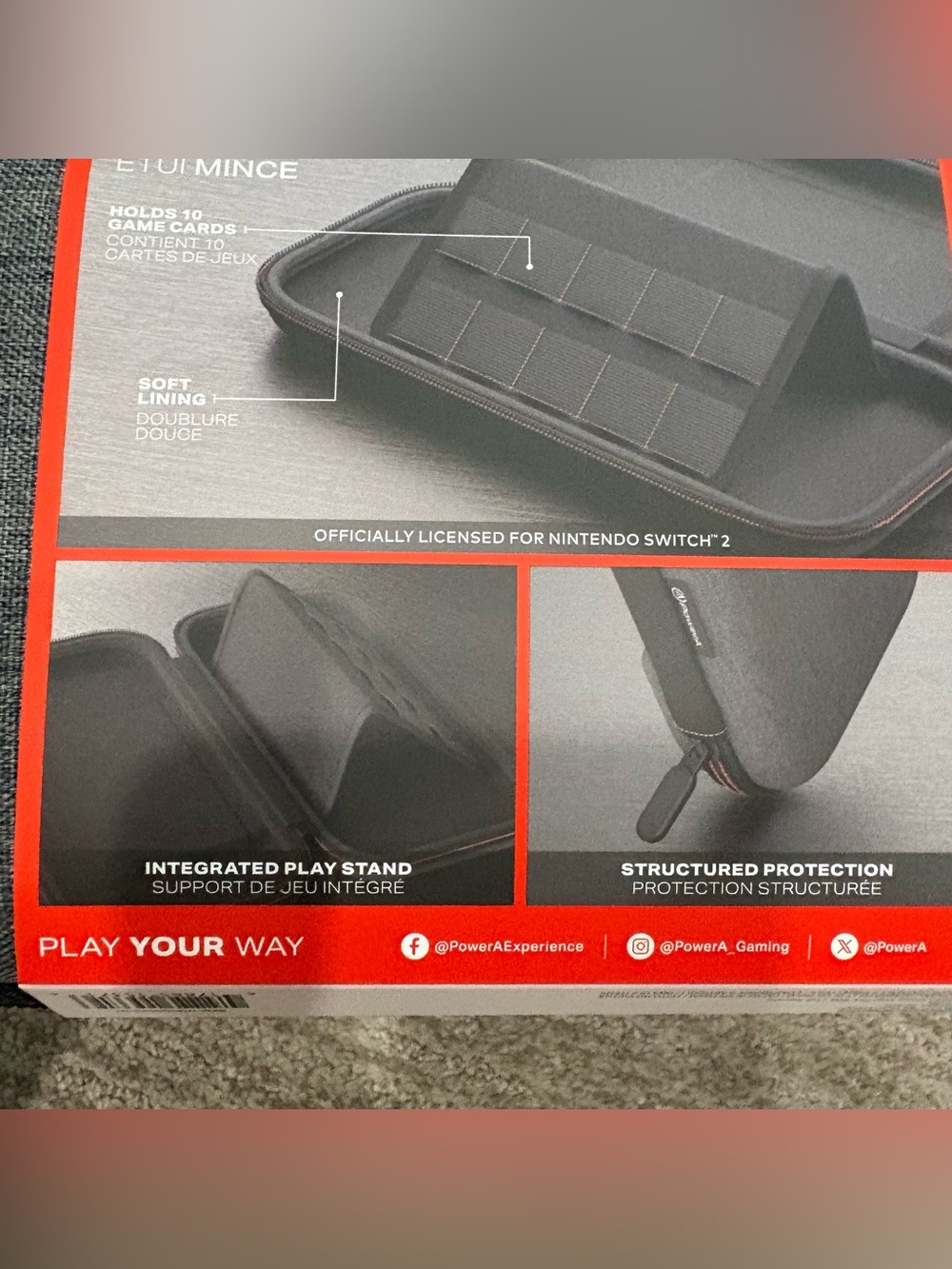 Brand New Dark Gray Nintendo Switch 2 Slim Case - Picture 7 of 8